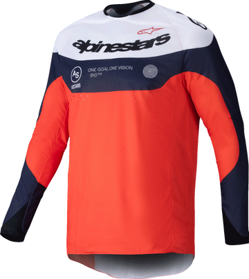 ALPINESTARS Pro-Dura Long-Sleeve Jersey - Navy/Hot Orange/White - Small