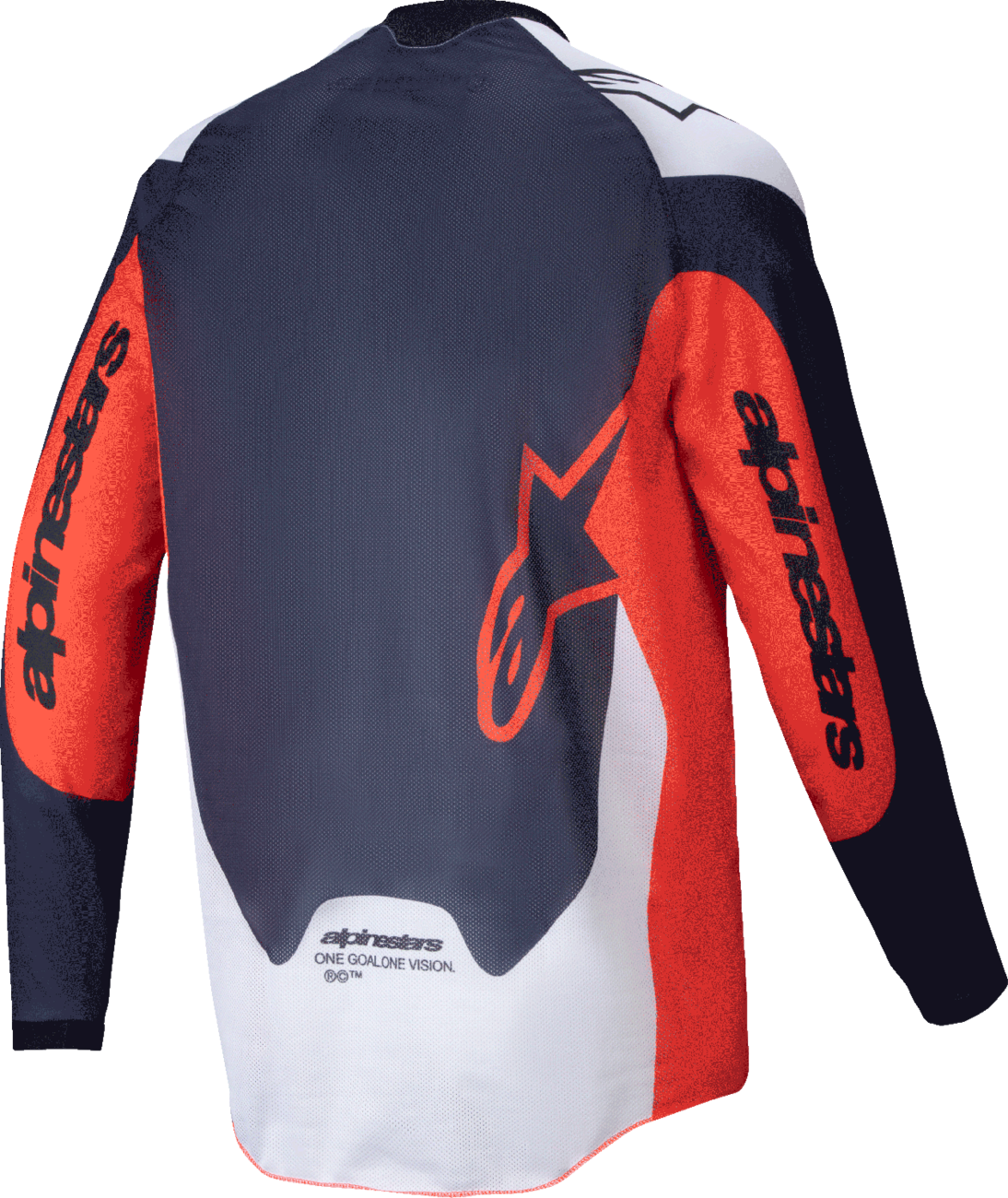 ALPINESTARS Pro-Dura Long-Sleeve Jersey - Navy/Hot Orange/White - Small
