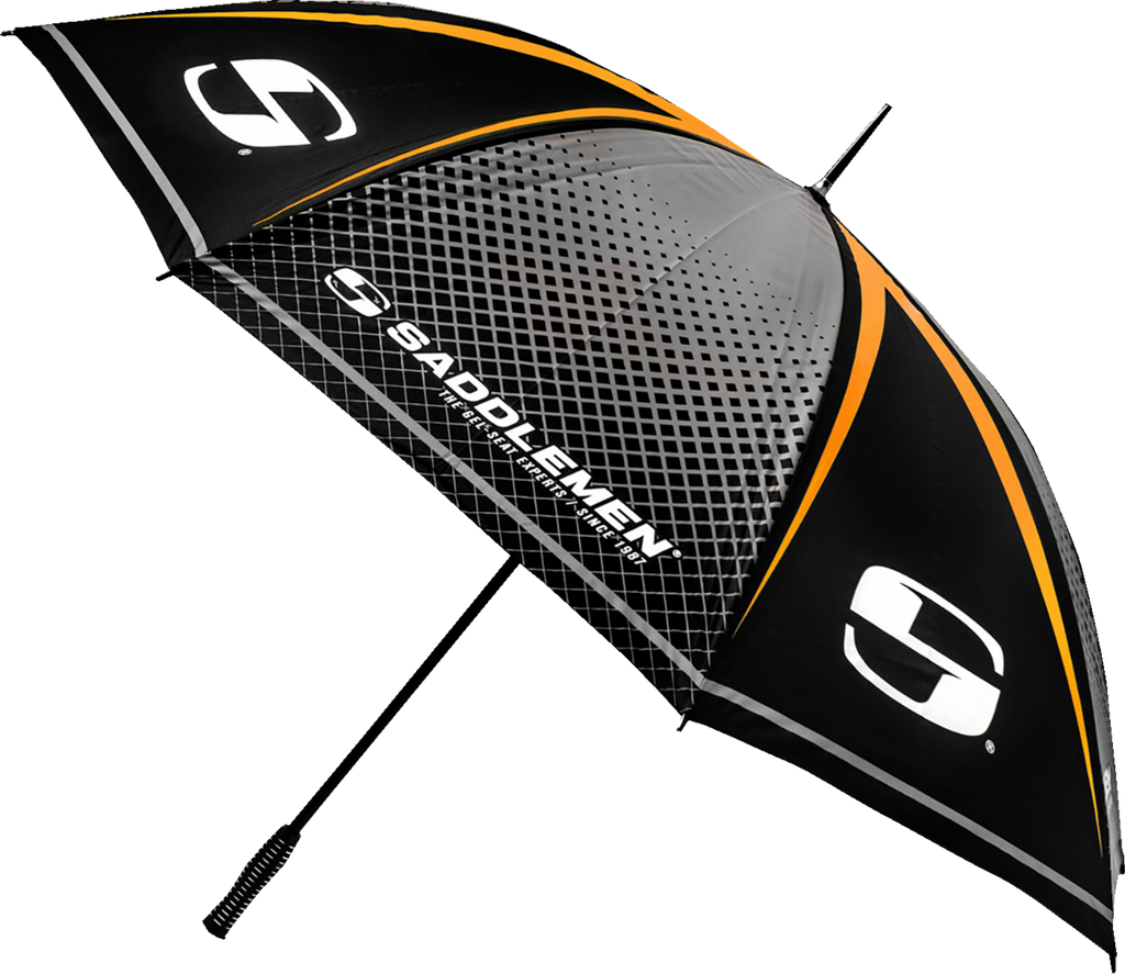SADDLEMEN Umbrella - Black/Gray/Orange