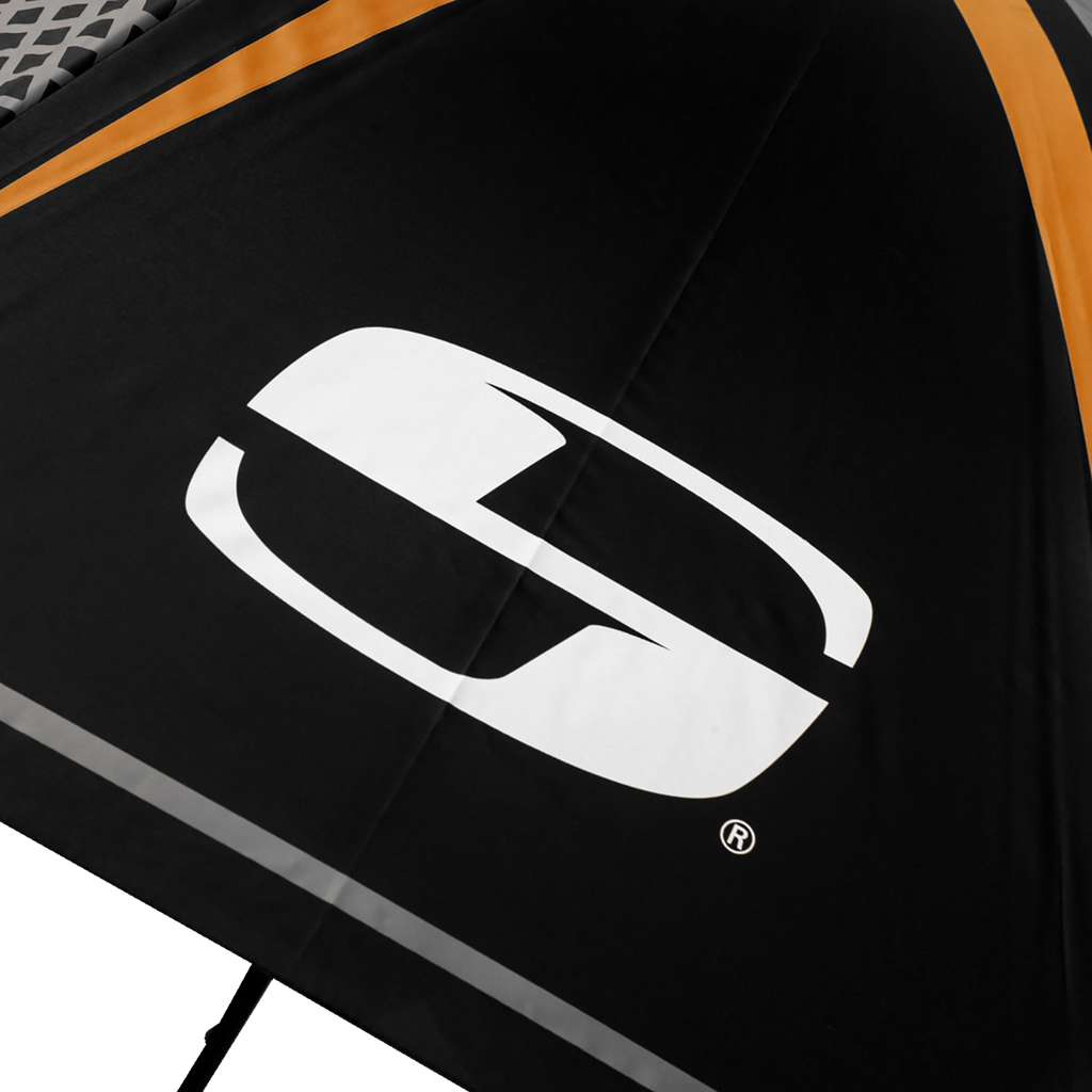 SADDLEMEN Umbrella - Black/Gray/Orange