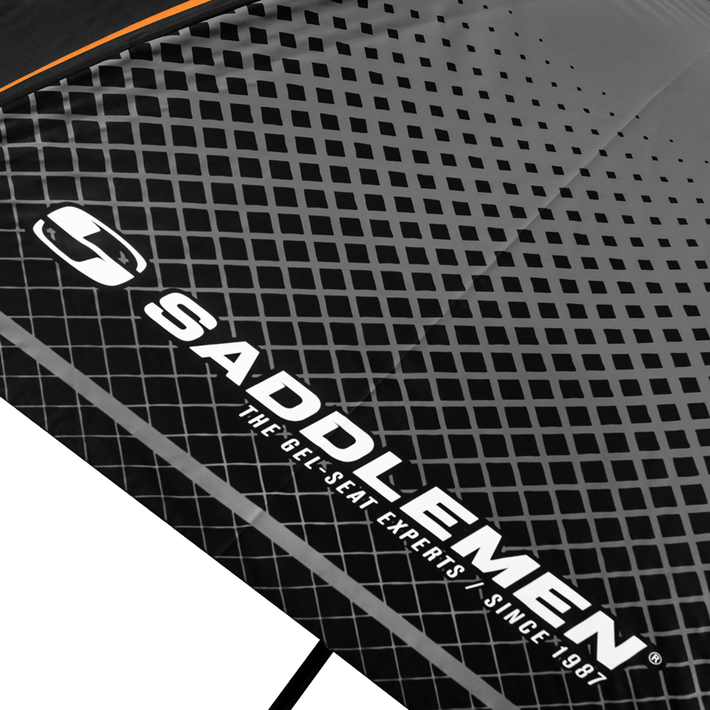 SADDLEMEN Umbrella - Black/Gray/Orange
