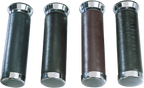 Parts Unlimited Leather Grips 82-99GL - Black