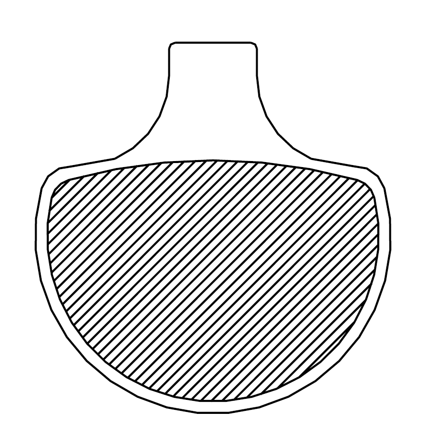 Drag Specialties Brk Pad 84-99XLFLTFXR Front