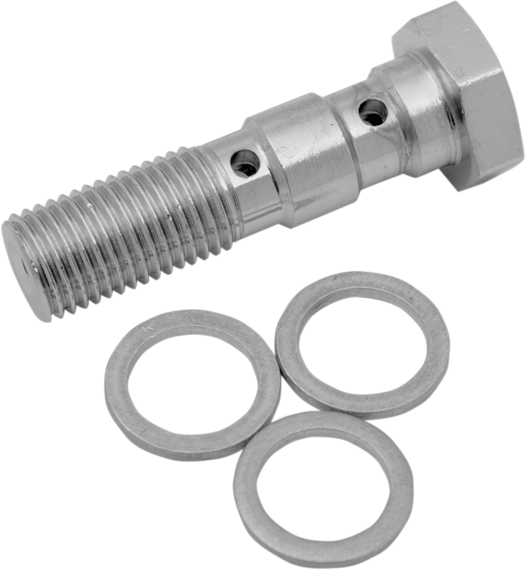 Drag Specialties Banjo Bolt 3/8'-24 Dual