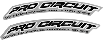 PRO CIRCUIT Front Fender Decal - .Com - Black
