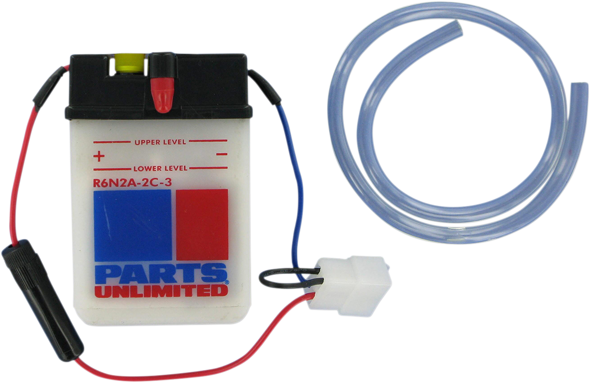 Parts Unlimited Battery R6N2A-2C-3