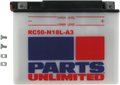 Parts Unlimited Battery RC50-N18L-A3