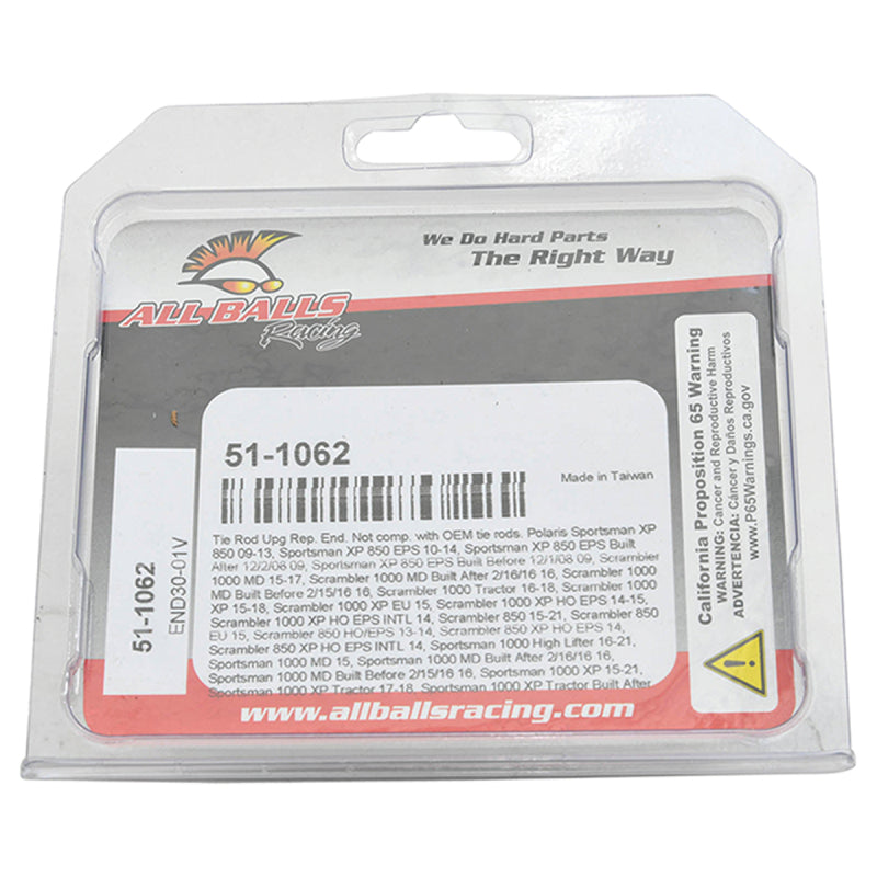 All Balls Racing Tie Rod End Kit - Polaris, 14 models (2011–2025)