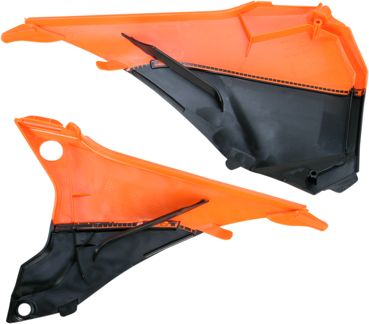 Acerbis Airbox Cover - Orange/Black - 0520-1252