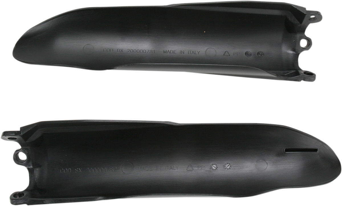 Acerbis Fork Covers - Lower - Black - 0412-0123