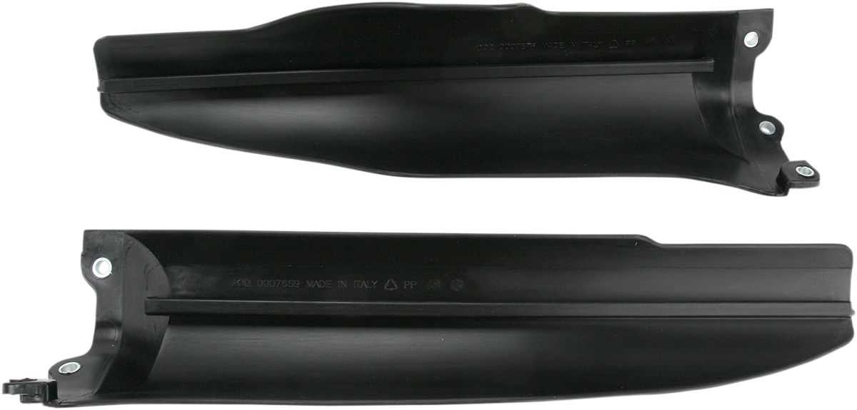 Acerbis Fork Covers - Lower - Black - RMZ/KXF250