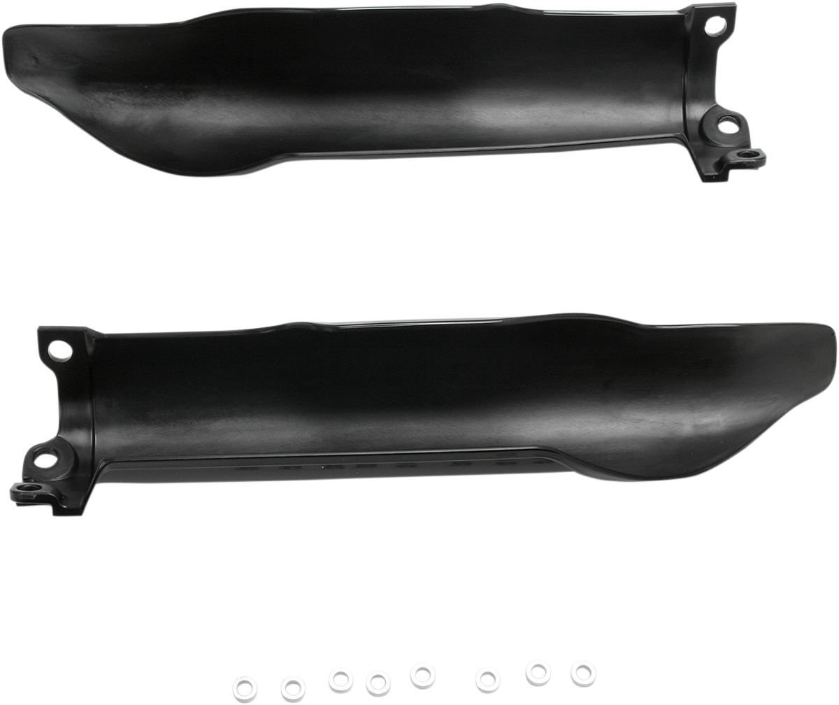 Acerbis Fork Covers - Lower - Black - KX250/450F