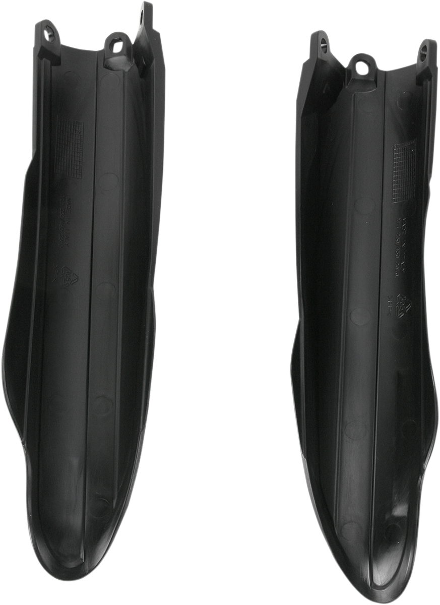Acerbis Fork Covers - Lower - Black - Yamaha