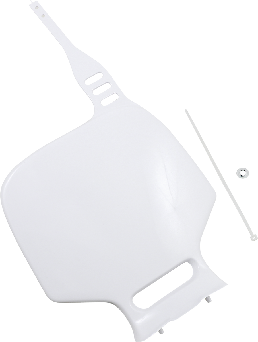Acerbis Front Number Plate - White - YZ80 '93-'01 (2)