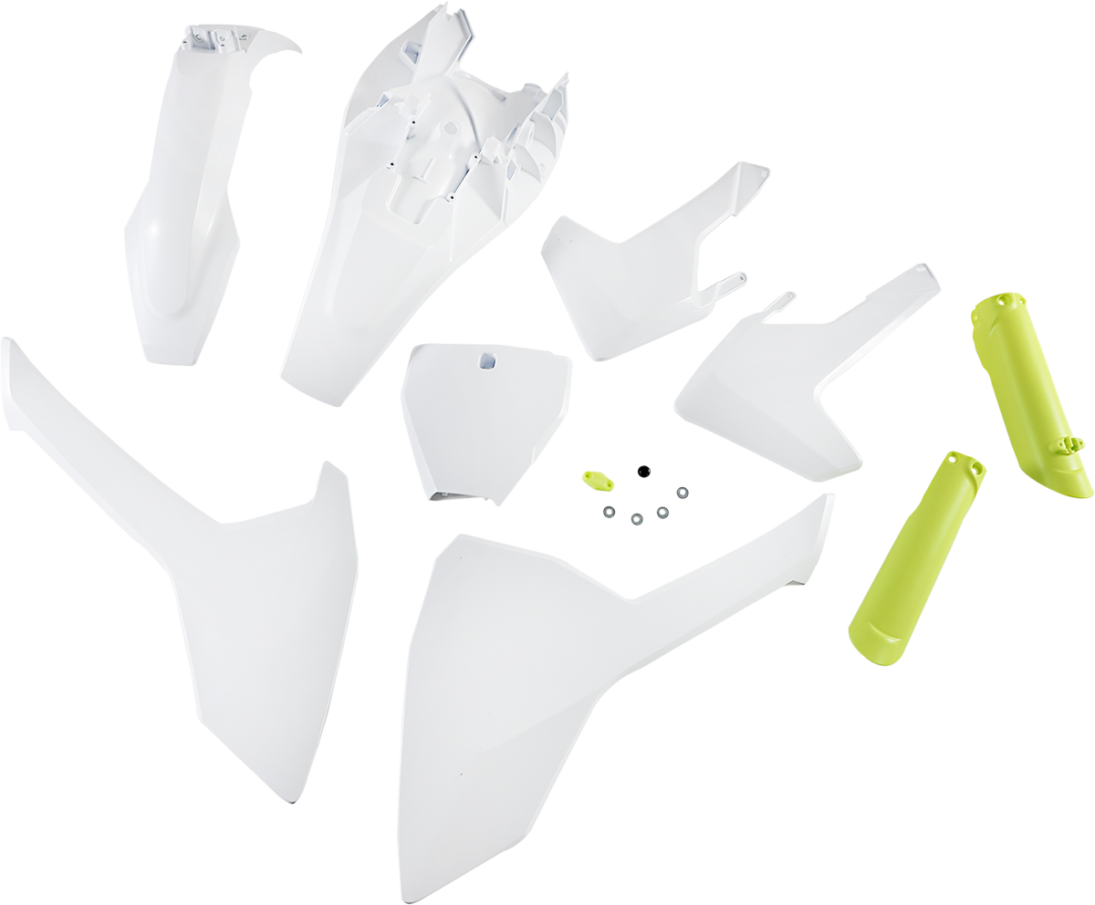 Acerbis Full Body Kit - '20 OEM White/Yellow - Husqvarna - TC '18-'24 (2)