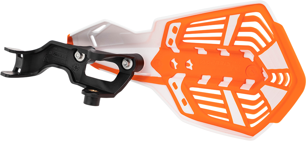 Acerbis K-Future Handguards - White/Orange (2)