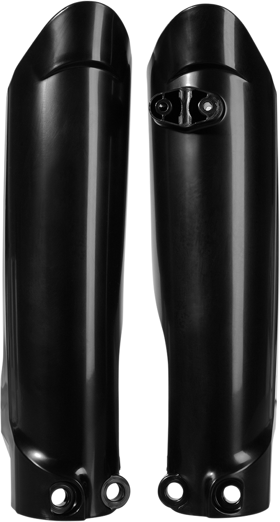 Acerbis Lower Fork Covers for Inverted Forks - Black - SX65