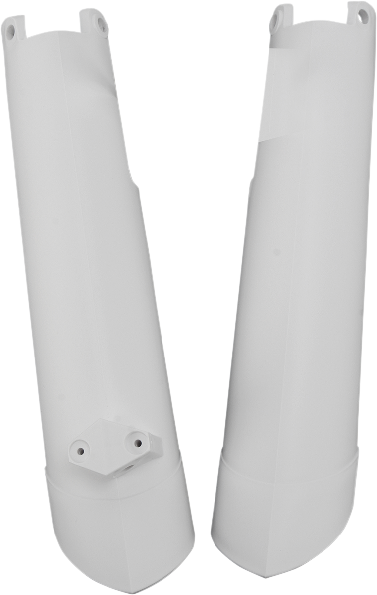 Acerbis Lower Fork Covers for Inverted Forks - White - KTM - 0412-0204