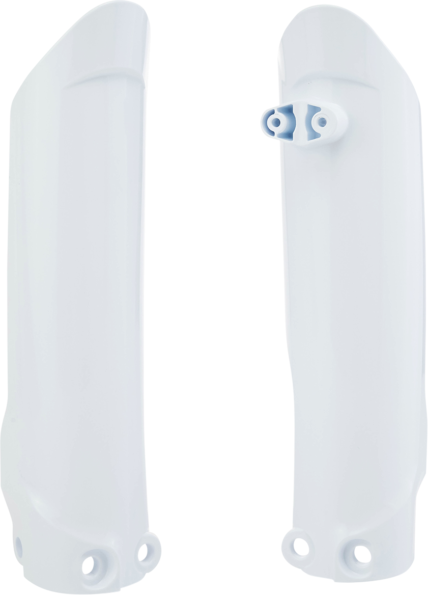 Acerbis Lower Fork Covers for Inverted Forks - White - SX65 - 0412-0521