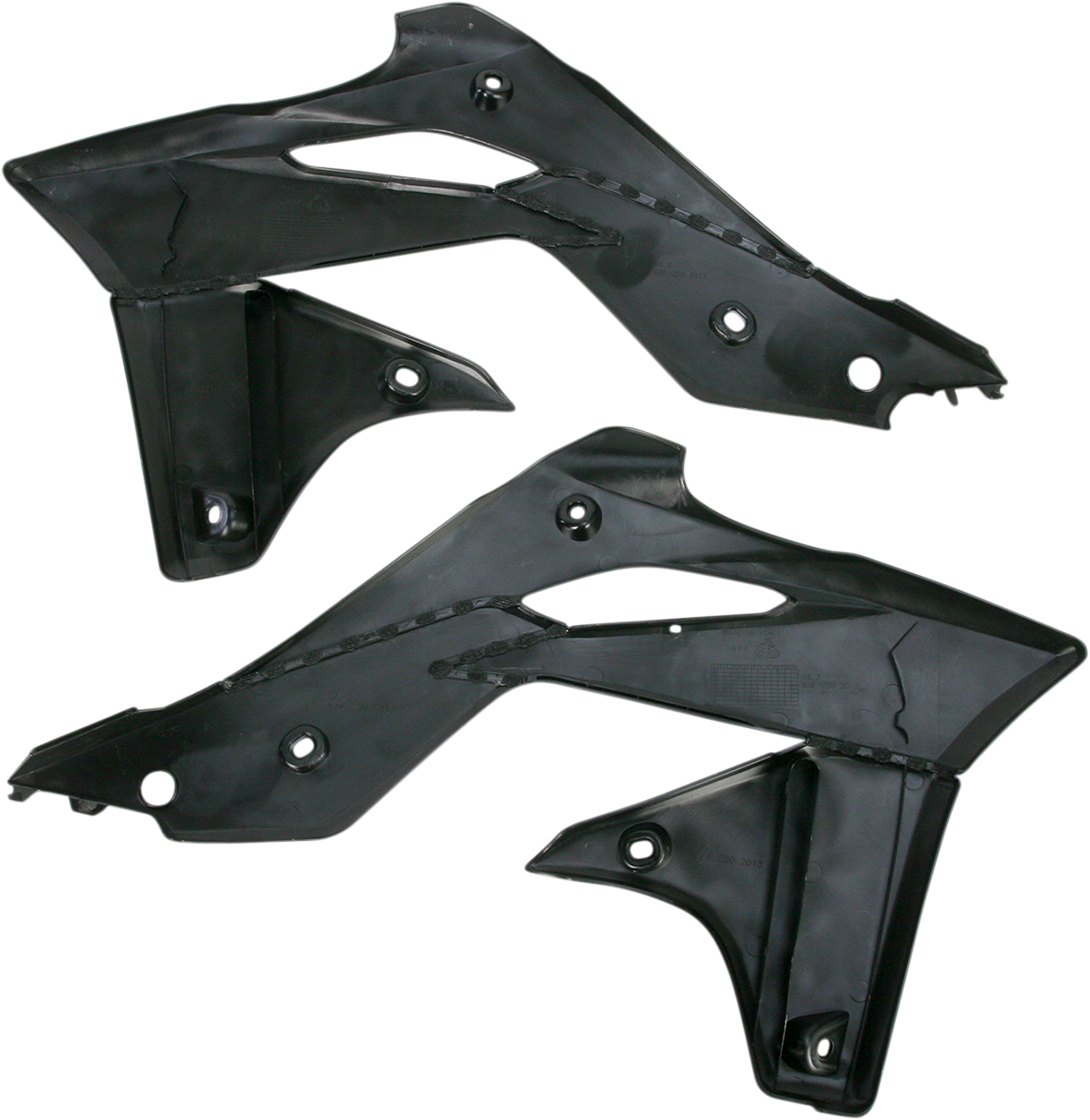Acerbis Radiator Shrouds - Black - Kawasaki - KX '13-'16 (2)