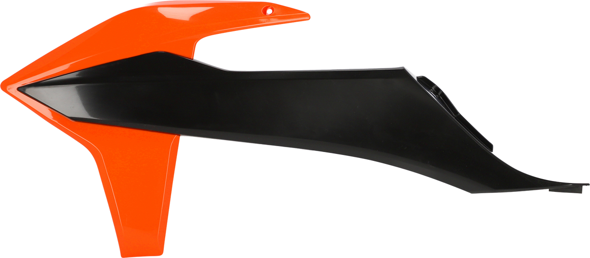 Acerbis Radiator Shrouds - Black/Orange OEM '16 - KTM - EX/SX/XC '19-'23 (2)