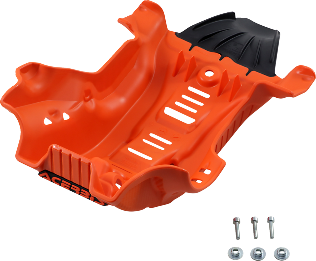 Acerbis Skid Plate - '16 OEM Orange/Black - Gas Gas | Husqvarna | KTM - 0506-1306 (2)