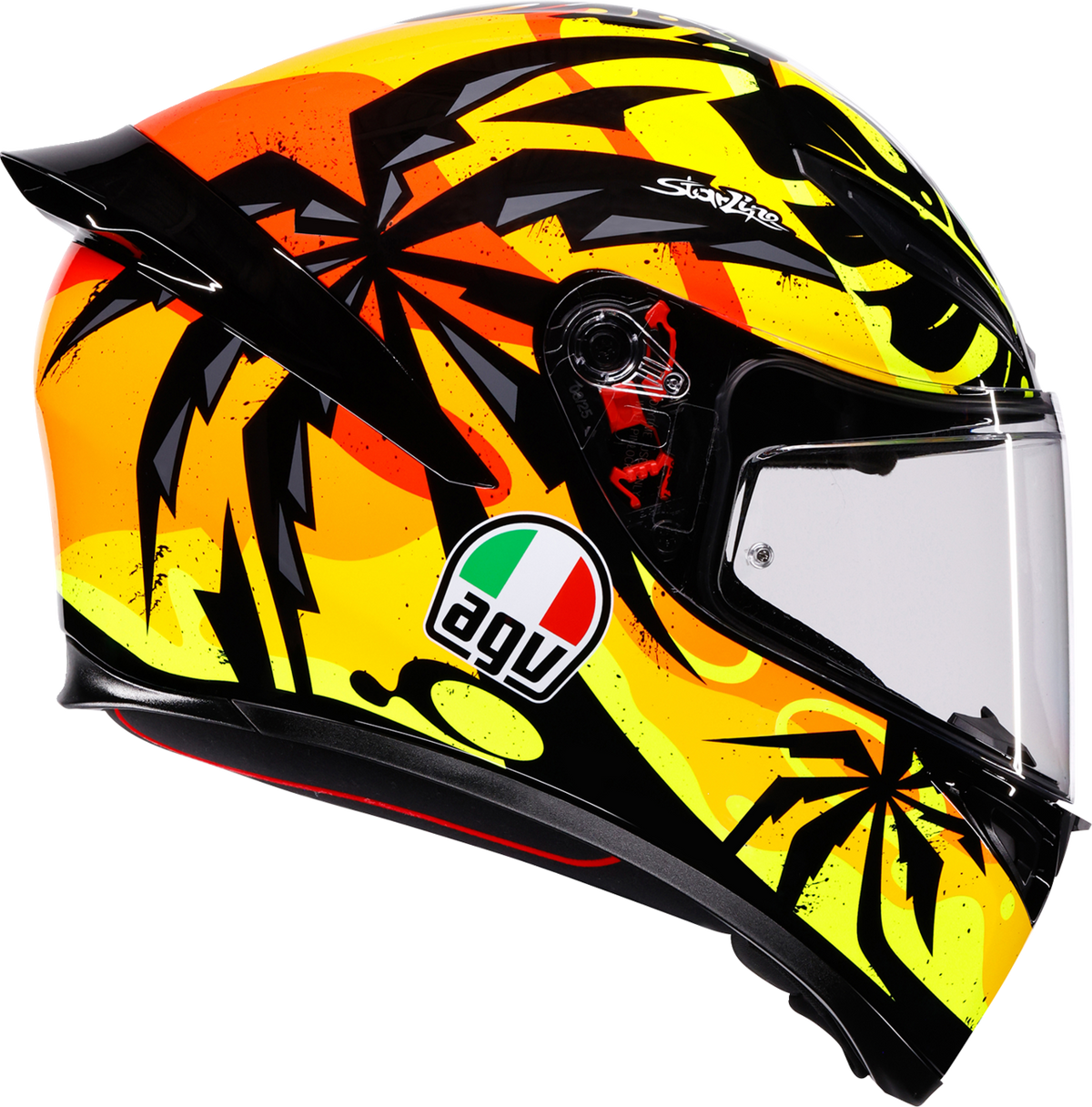 AGV K1 S Helmet - Tropicrush - Black/Orange (2)