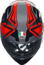 AGV K3 Helmet - Compound - Black/Red