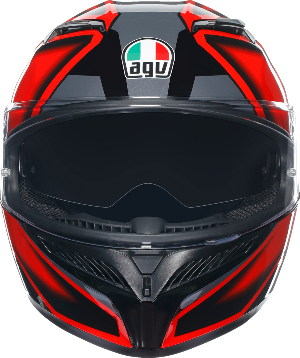 AGV K3 Helmet - Compound - Black/Red