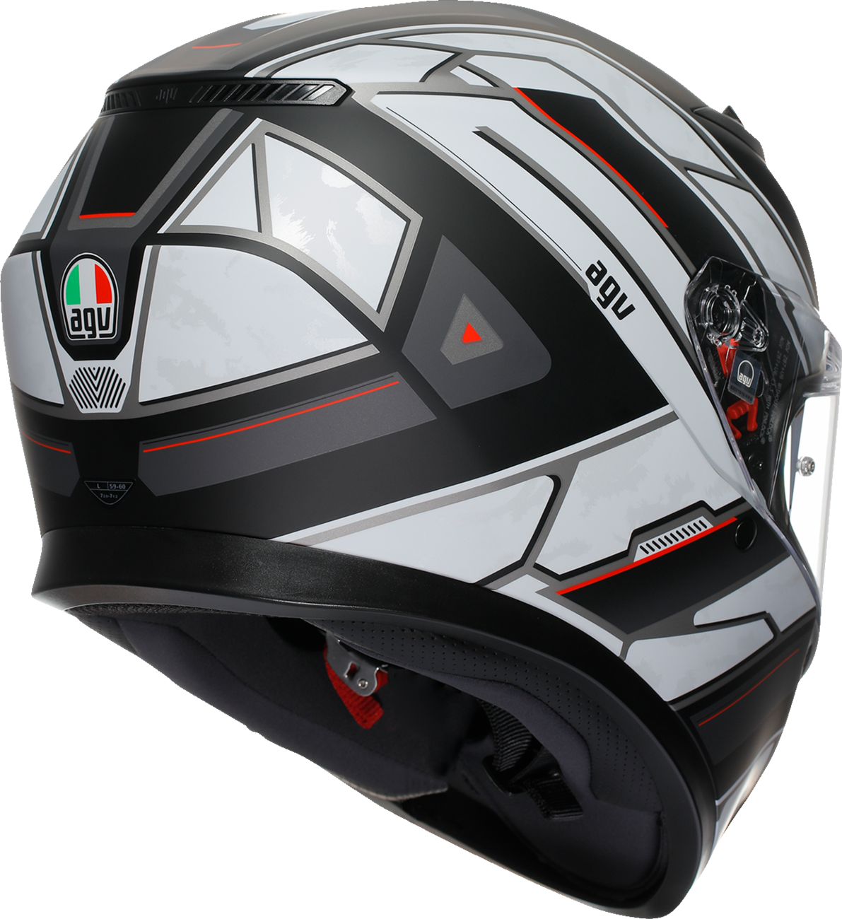 AGV K3 Helmet - Rivia - Matte Black/White