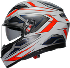 AGV K3 Helmet - Space - Matte White/Red Fluo