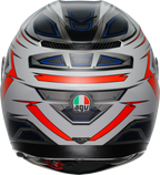AGV K3 Helmet - Space - Matte White/Red Fluo