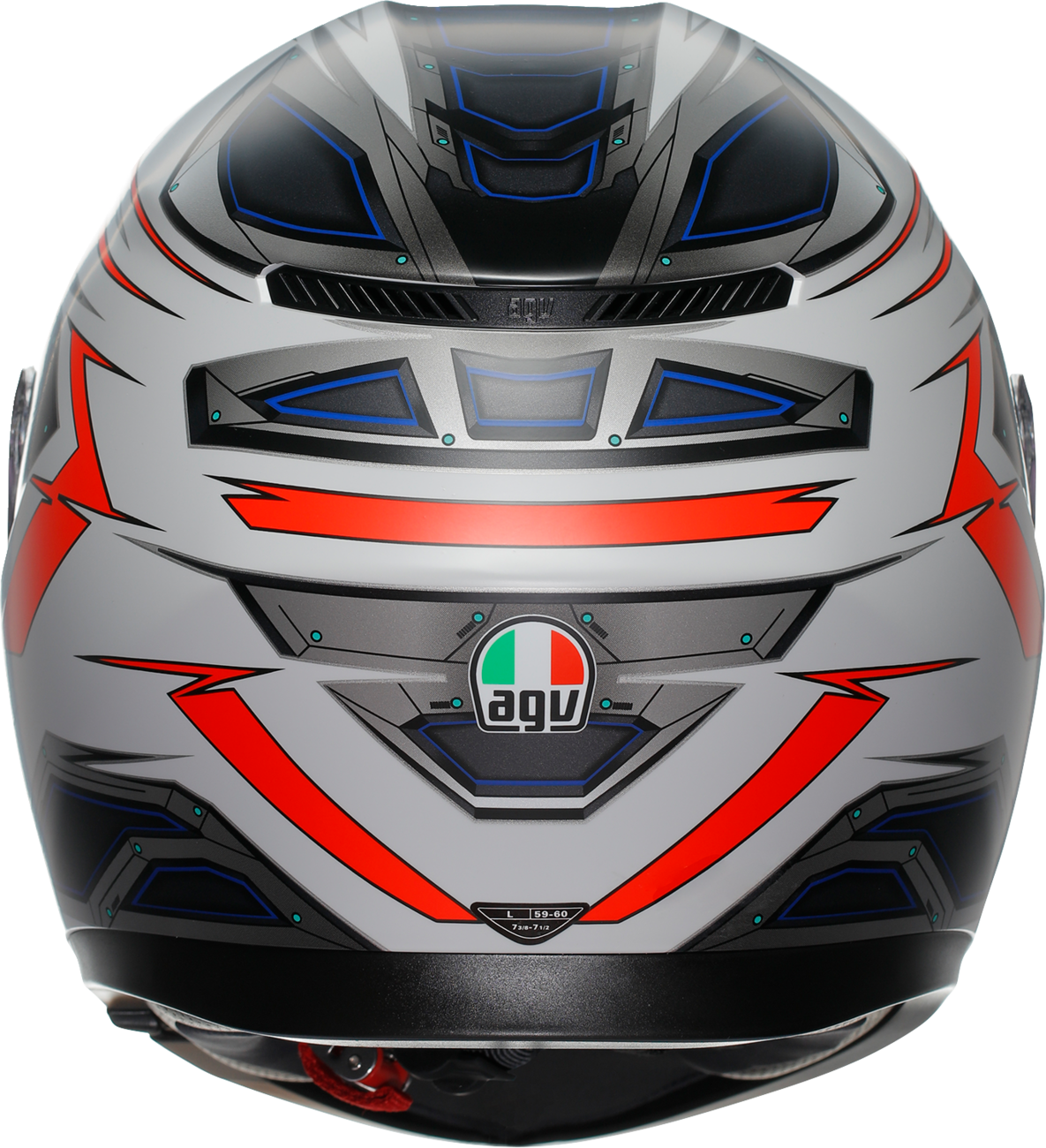 AGV K3 Helmet - Space - Matte White/Red Fluo