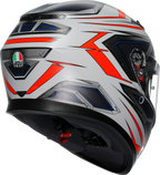 AGV K3 Helmet - Space - Matte White/Red Fluo