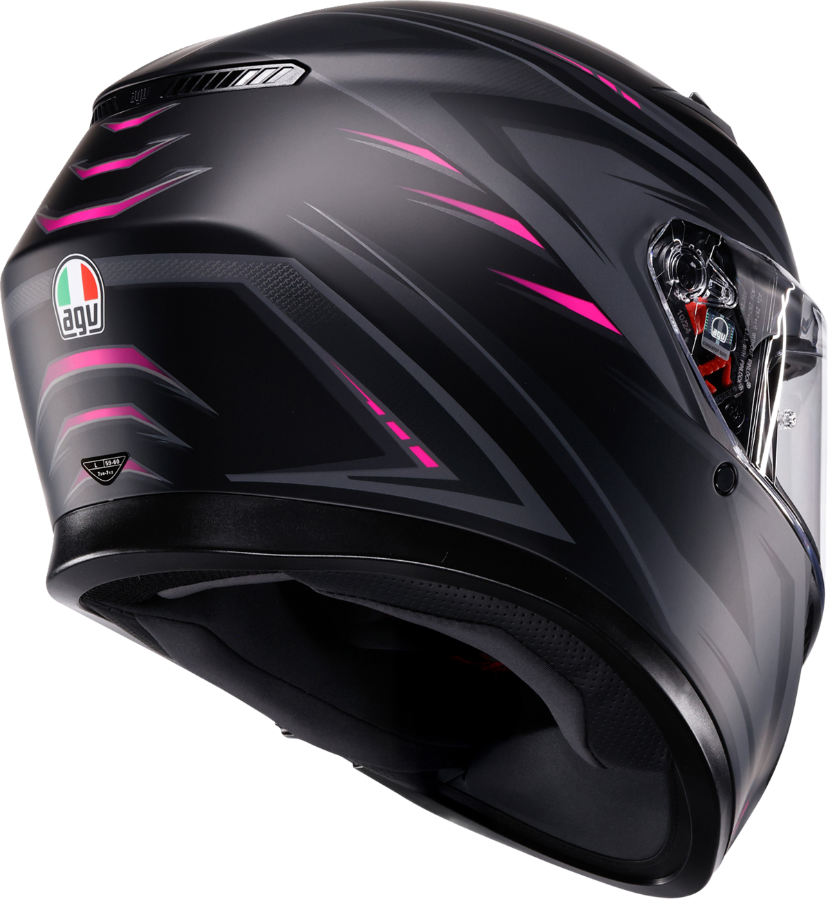 AGV K3 Helmet - Syth - Matte Black/Pink