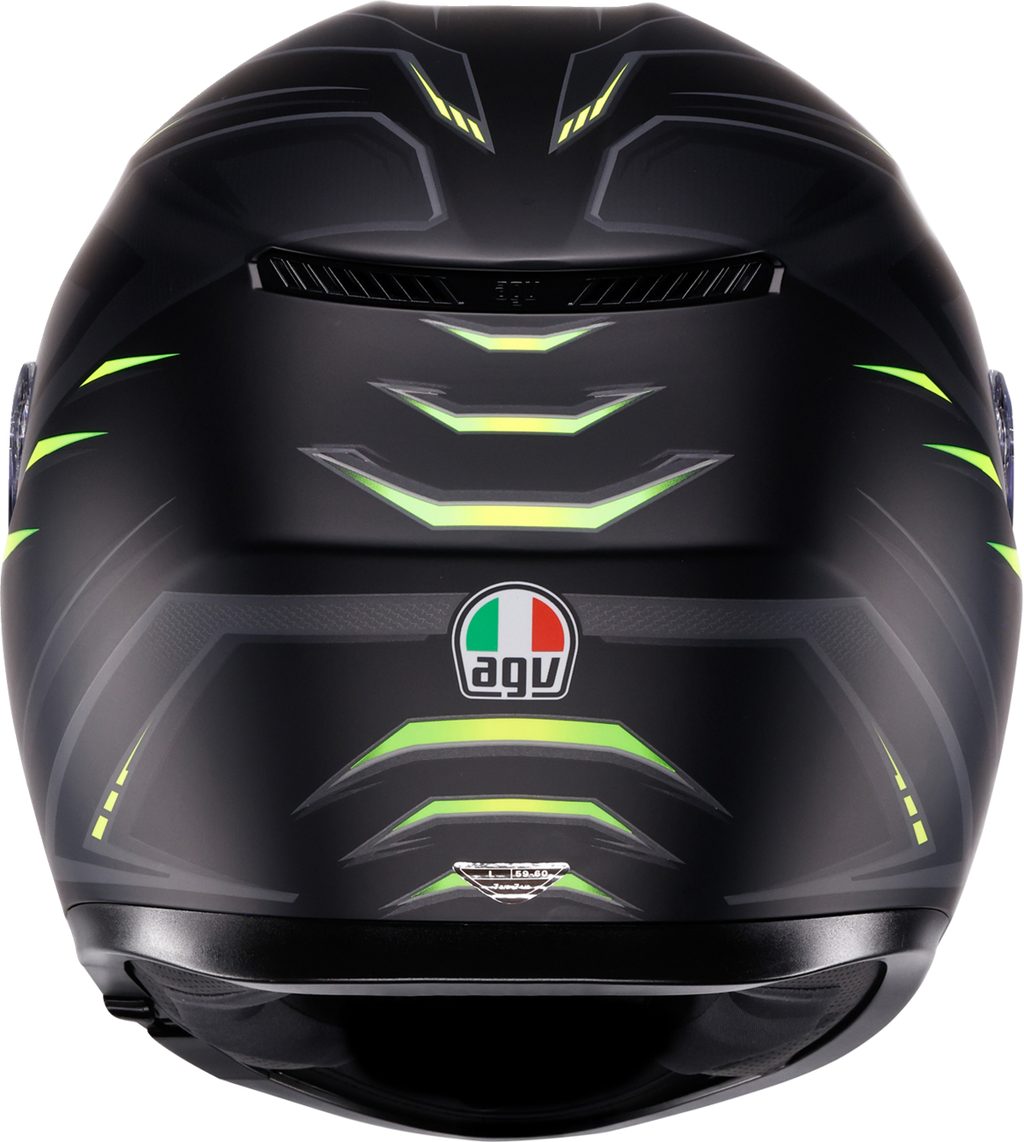 AGV K3 Helmet - Syth - Matte Black/Yellow Fluo (4)
