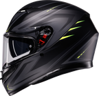 AGV K3 Helmet - Syth - Matte Black/Yellow Fluo (5)