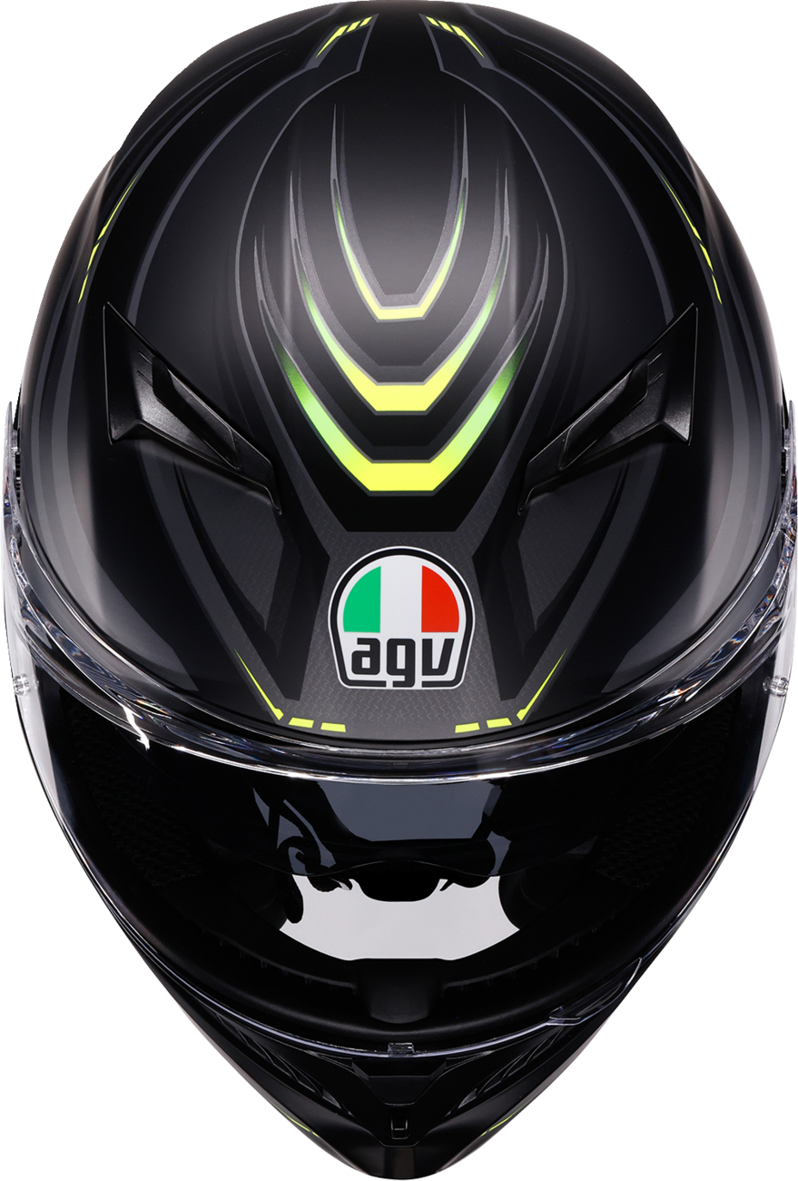 AGV K3 Helmet - Syth - Matte Black/Yellow Fluo (7)