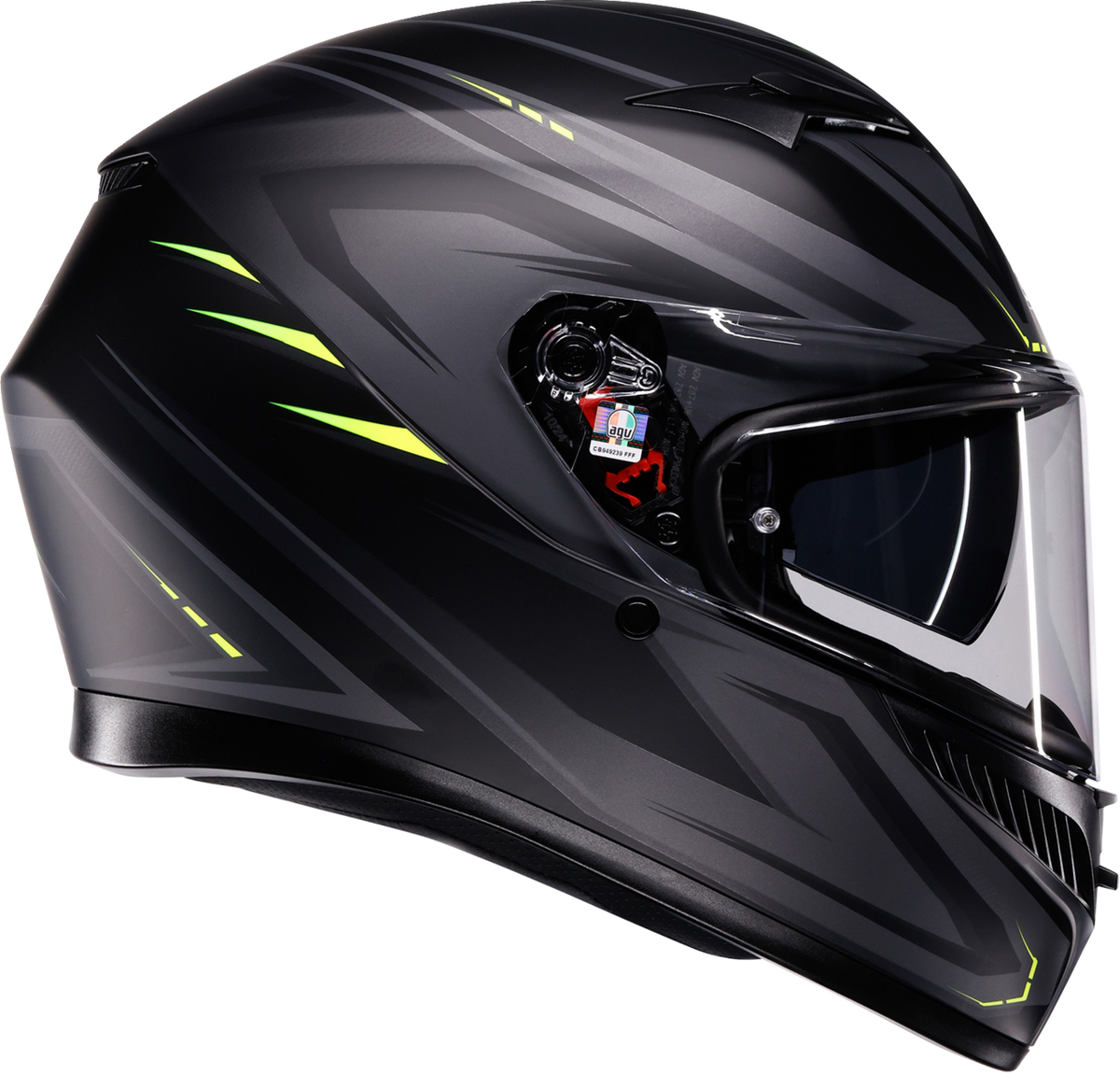 AGV K3 Helmet - Syth - Matte Black/Yellow Fluo