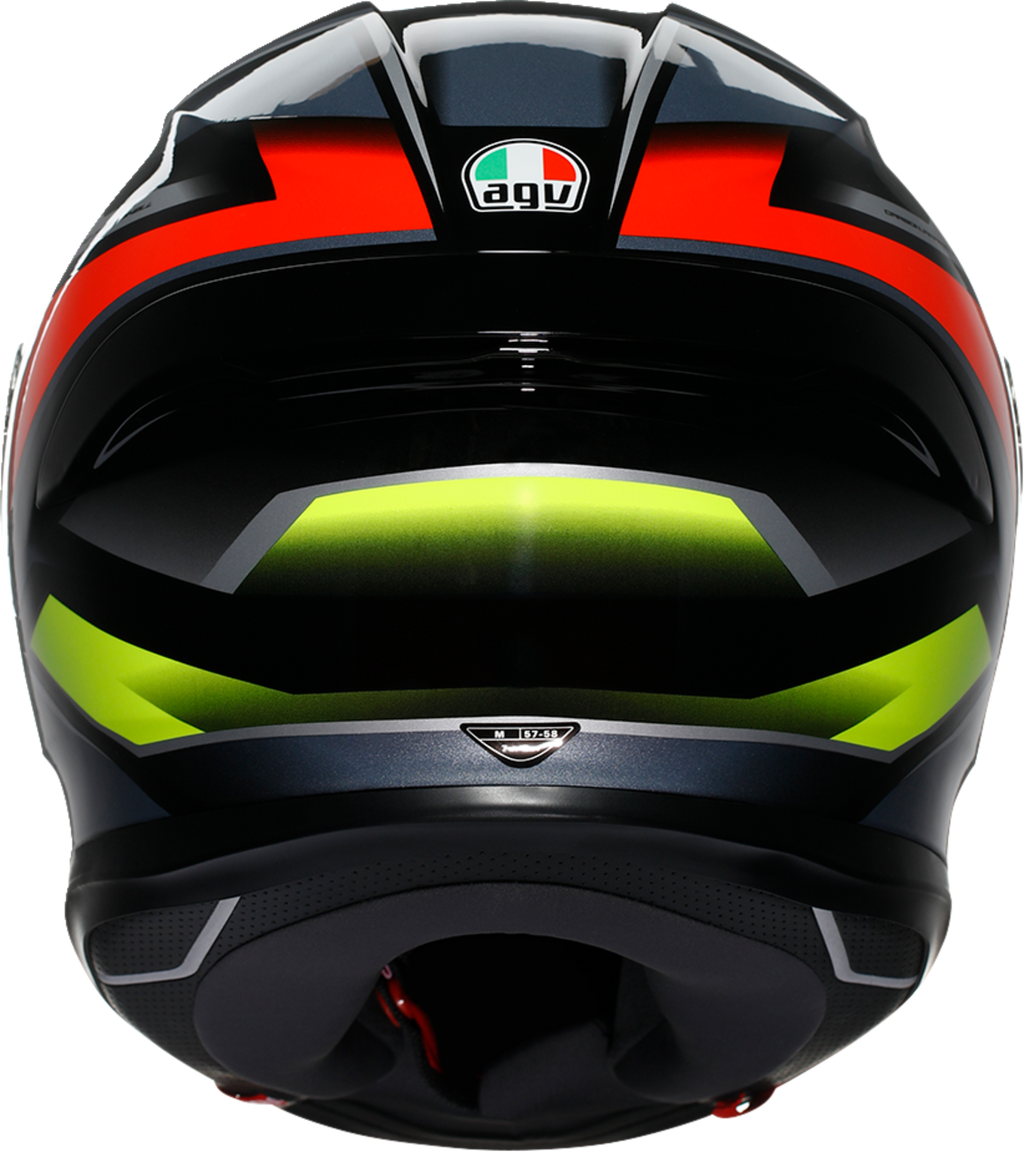 AGV K6 S Helmet - Erazer - Black/Red/Yellow Fluo (4)