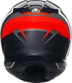 AGV K6 S Helmet - Slashcut - Black/Gray/Red