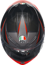 AGV K6 S Helmet - Slashcut - Black/Gray/Red