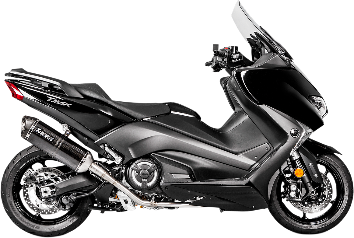 Akrapovič Race Exhaust - Stainless Steel/Carbon Fiber - TMAX
