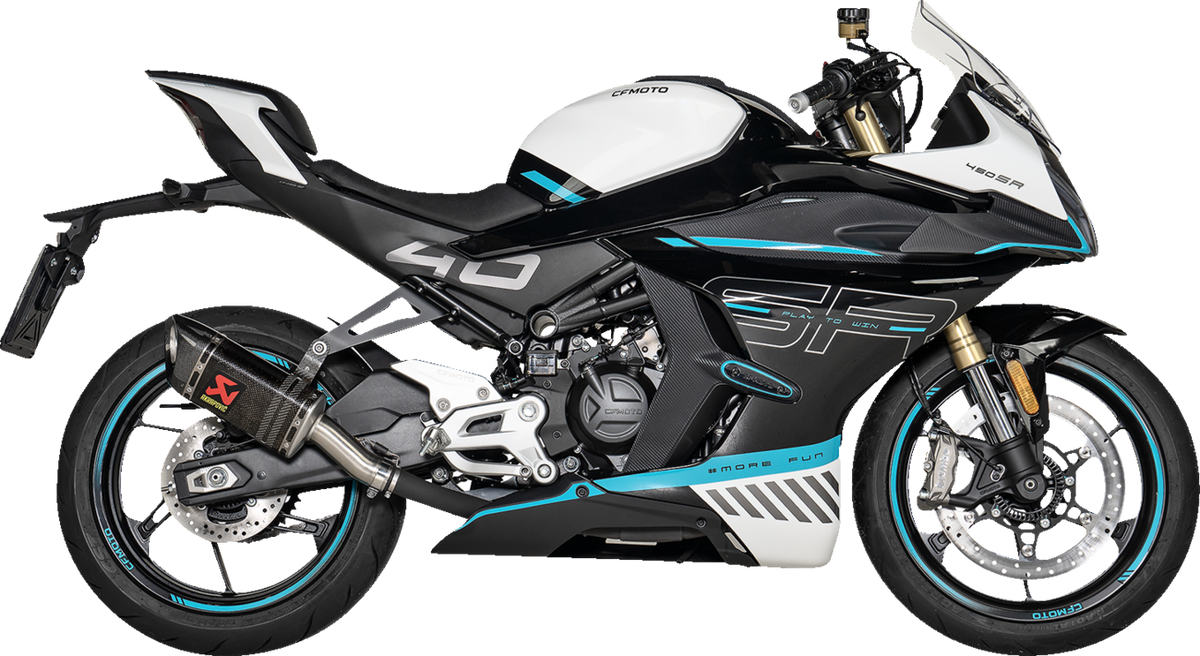 Akrapovič Slip-On Line Muffler - Carbon Fiber - CFMOTO 450SR/NK
