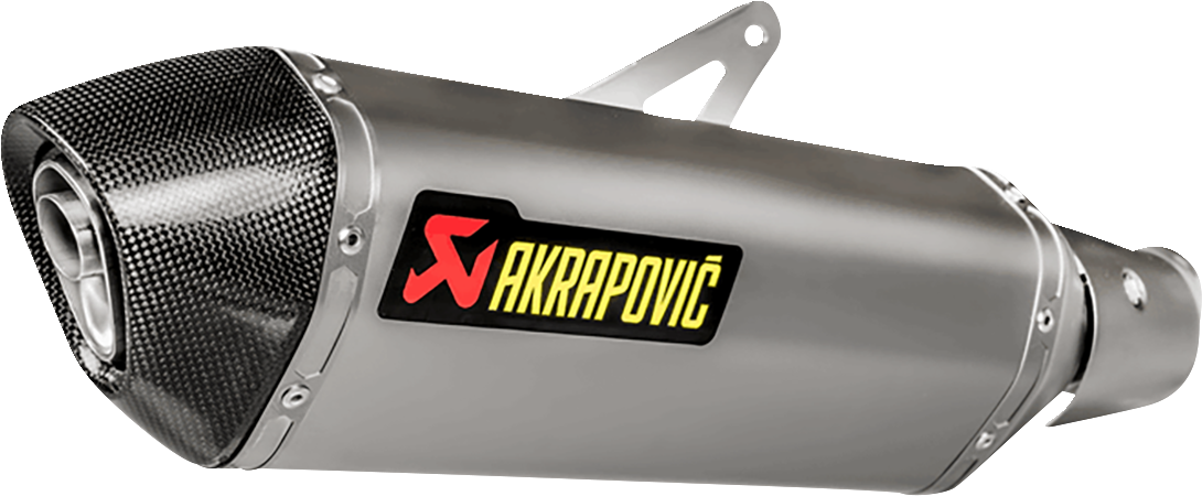 Akrapovič Slip-On Line Muffler - Titanium - Ninja 400