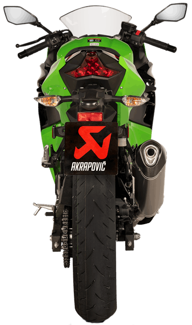 Akrapovič Slip-On Line Muffler - Titanium - Ninja 400