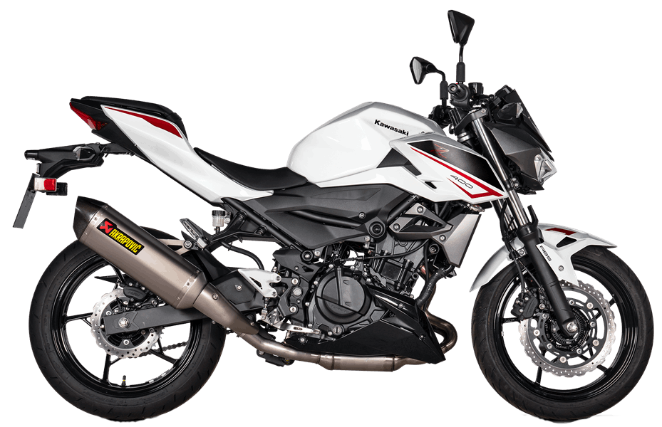 Akrapovič Slip-On Line Muffler - Titanium - Ninja 400