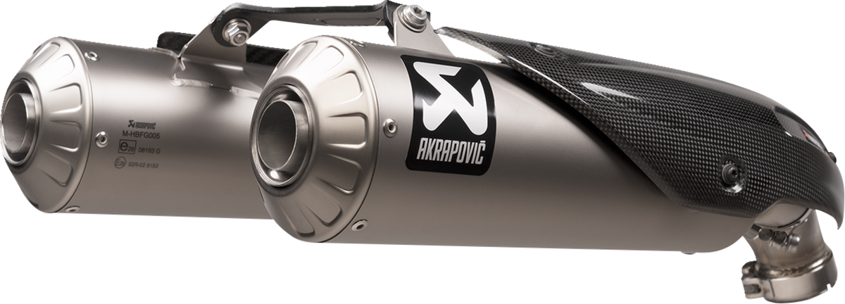 Akrapovič Slip-On Muffler - Titanium - Ducati
