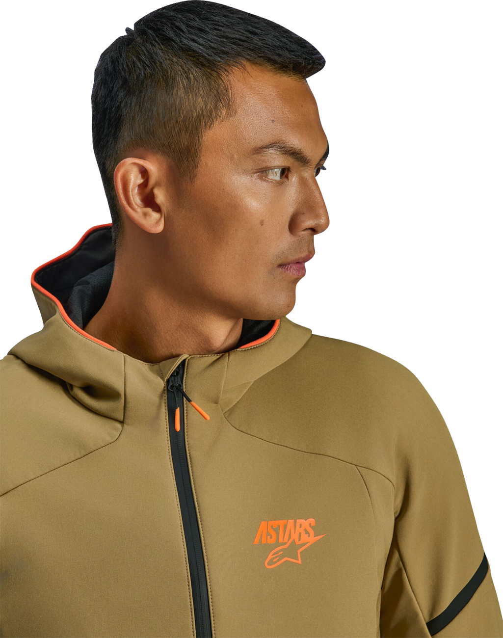 Alpinestars Aeroshell Waterproof Jacket - Dark Khaki/Black/Orange Fluo (3)
