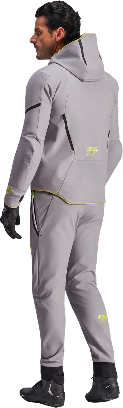 Alpinestars Aeroshell Waterproof Jacket - Mid Gray/Yellow Fluo (3)